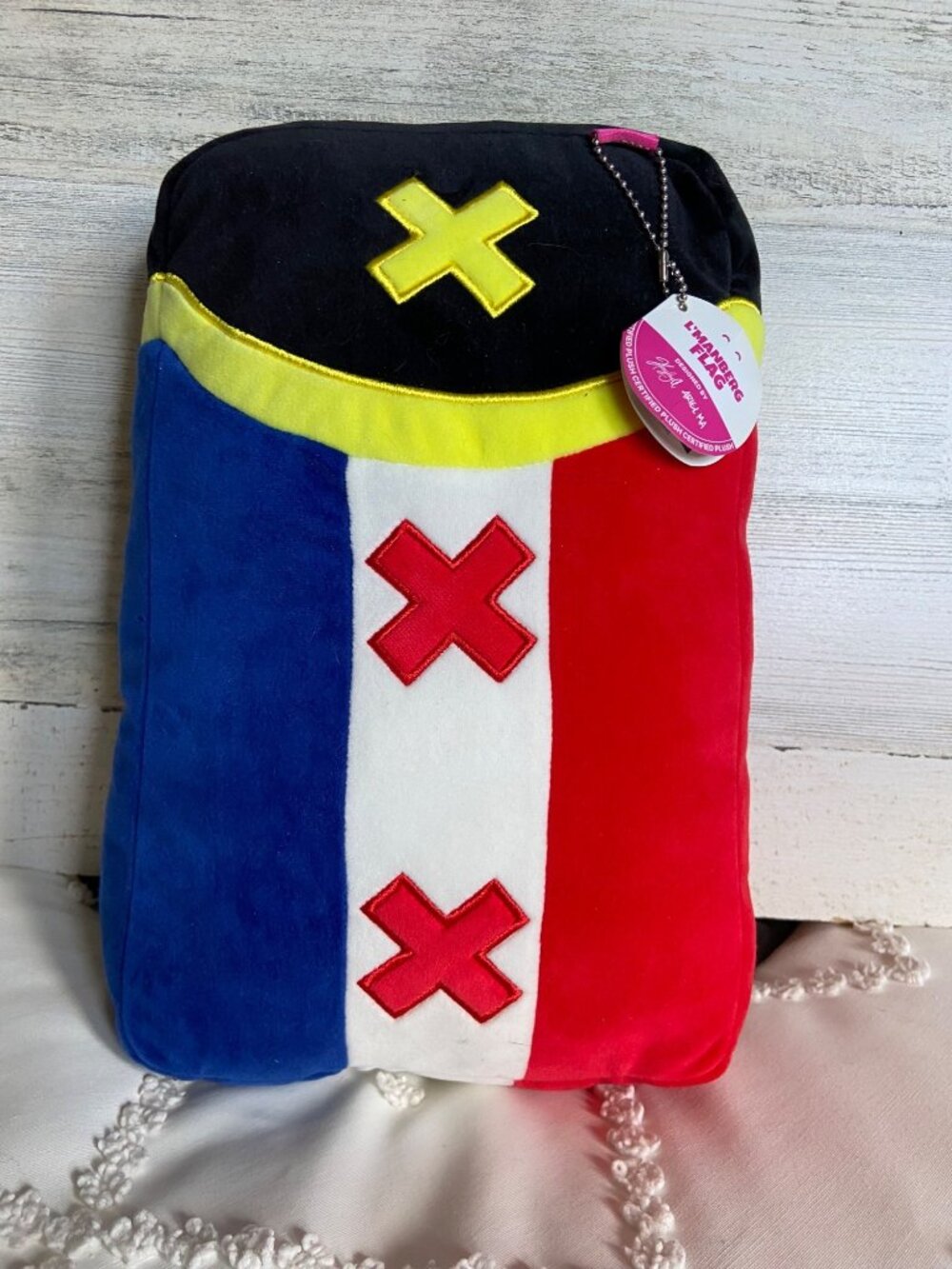 Youtooz L'Manberg Flag Plush Pillow – Dream SMP Minecraft Plush – New With Tags